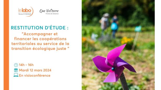 Visuel restitution d'étude