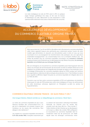 Commerce équitable origine France