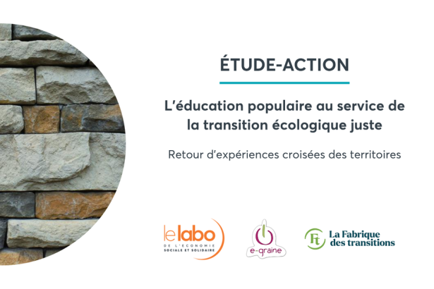 Couverture étude L'éducation populaire au service de la transition écologique juste