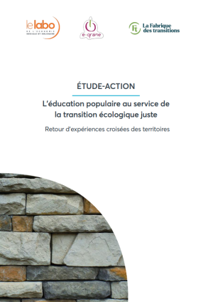 Page de couverture étude-action L'éducation populaire au service de la transition écologique juste