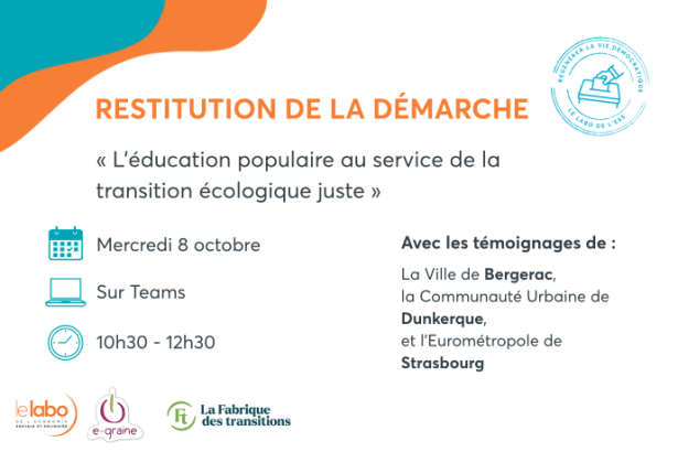 Webinaire de restitution éducation populaire