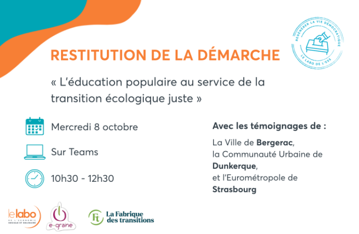 Webinaire de restitution éducation populaire